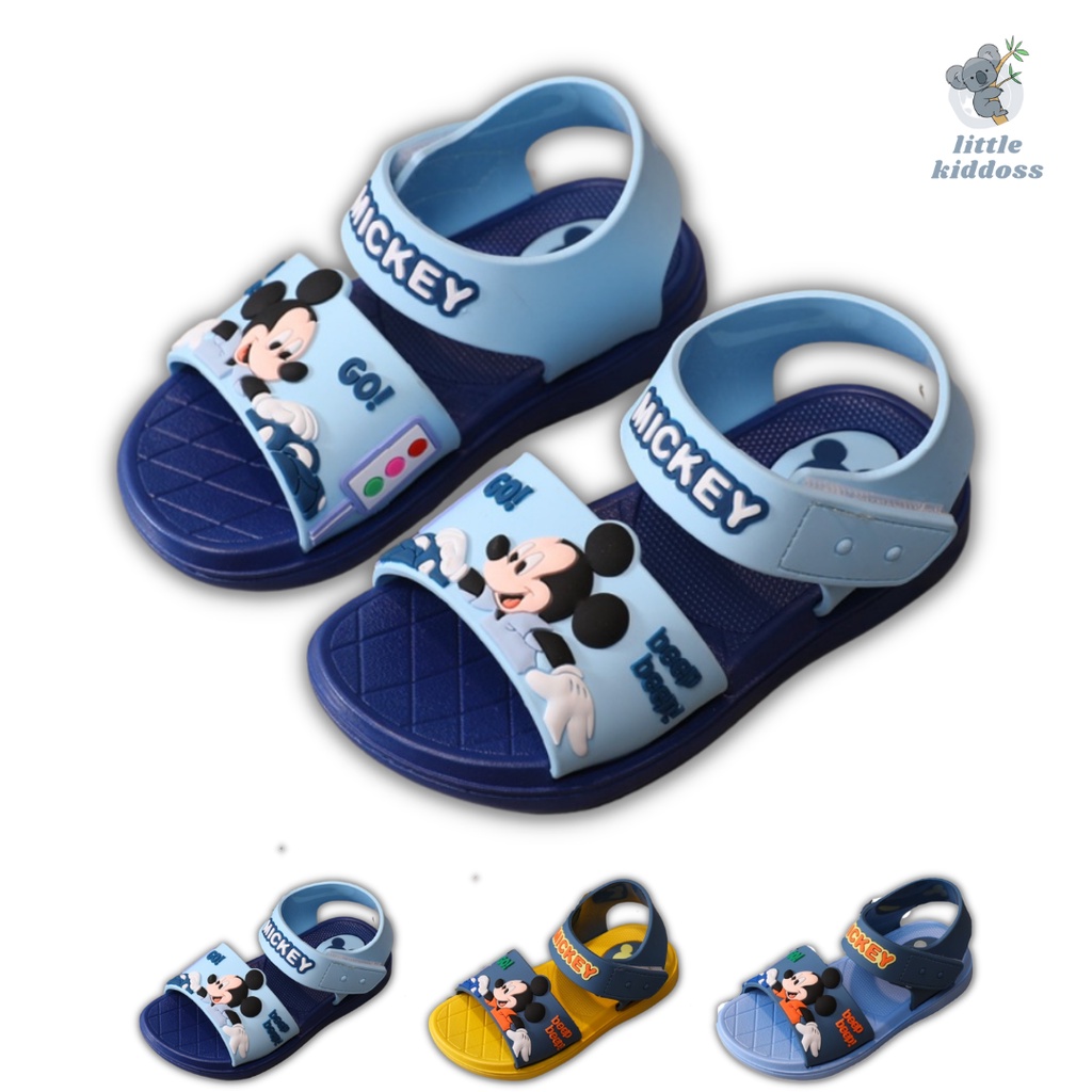 littlekiddoss SH2169 Sepatu Sandal Anak Karakter Kartun Miki Sendal Karet Anak Murah Import