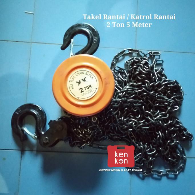 Buruan Serbu] Chain Block 2 Ton 5 Meter Takel 2Ton X 5 Meter Katrol 2Ton X 5Meter
