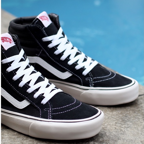 SK8 HIGH BLAK WHITE SEPATU KETS TERLARIS