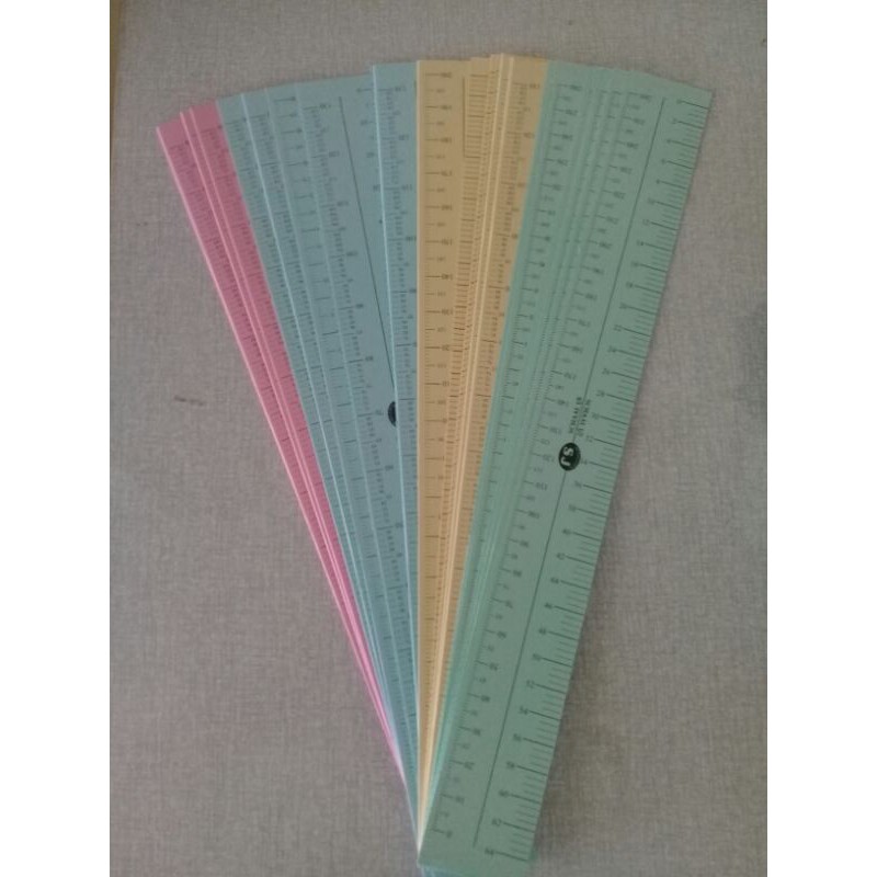 Penggaris Skala pola jahit kertas