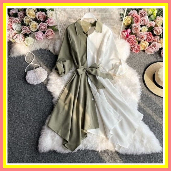 Dress Sonia t Plisket Premium / Dress t / Dress Muslim / Tunik t / Dress Midi Korea Baju Murah  Jima