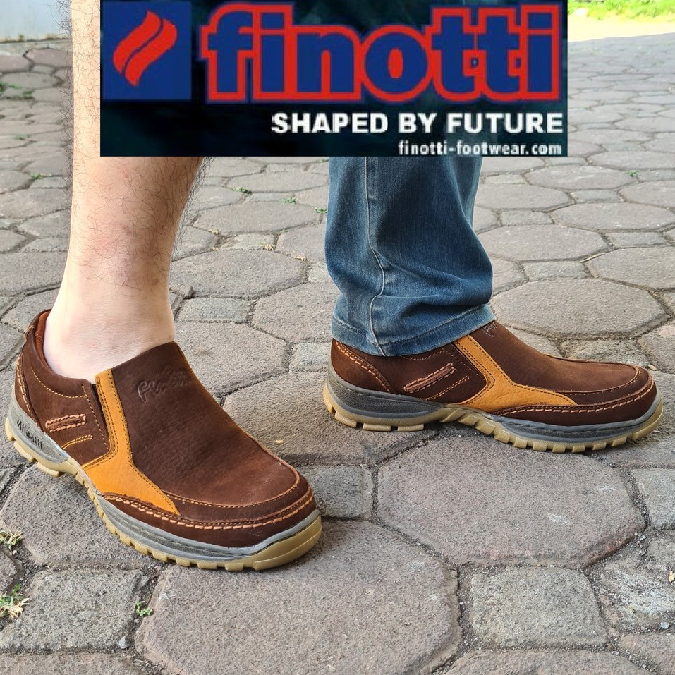 Sepatu KULIT slip-on casual Finotti FN17-04