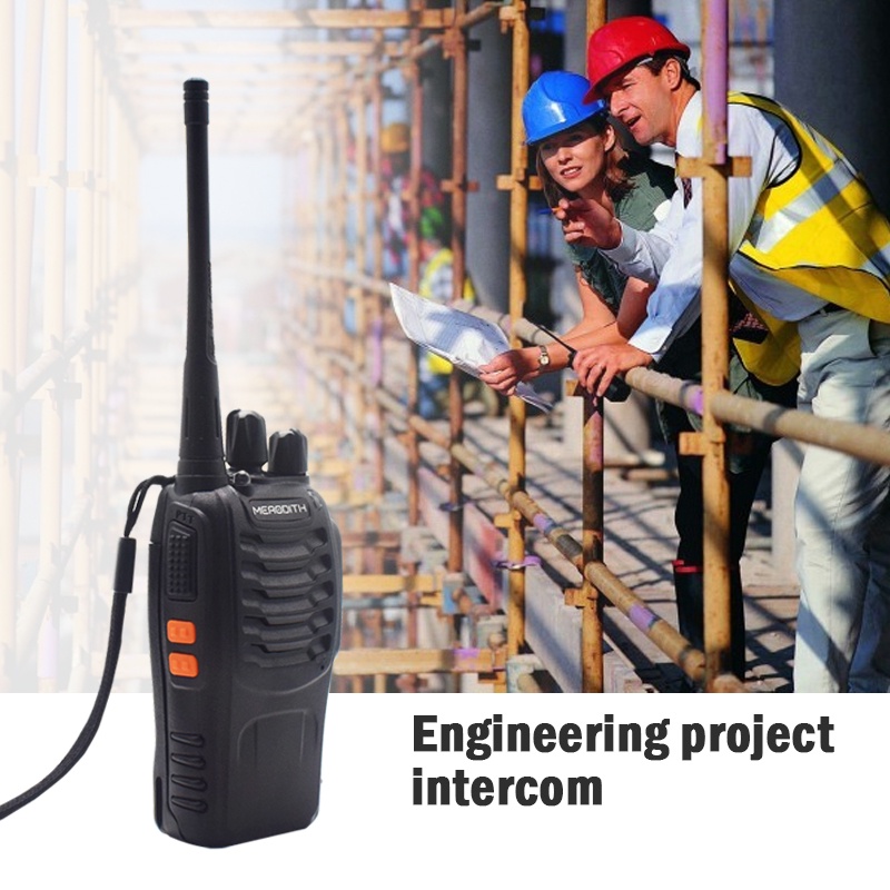 HT Handy Talky  MERODITH-888S Radio Komunikasi Uhf Walky Talky 2 units Walkie talkie