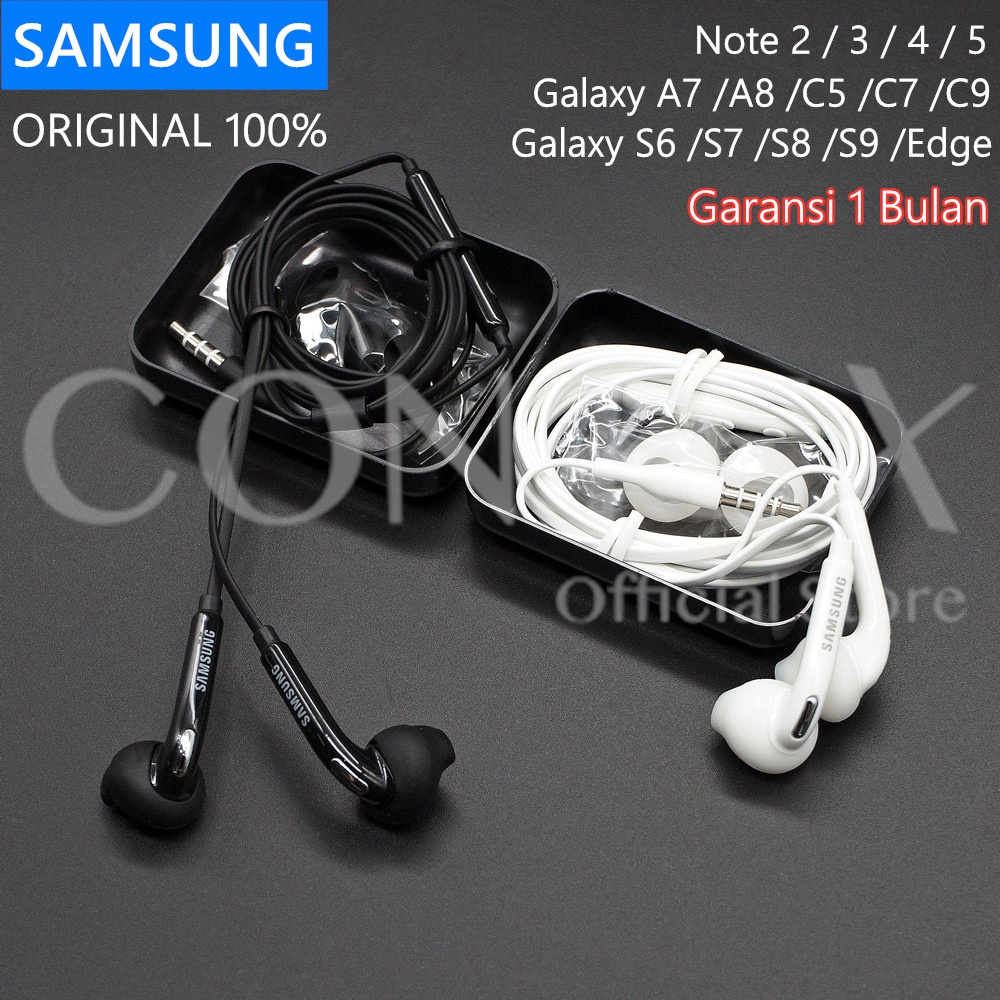 Headset Samsung 3.5mm ORIGINAL 100% Earphone Galaxy S6 S7 Note 3 4 5 A71 A21s M31 Mic with Call