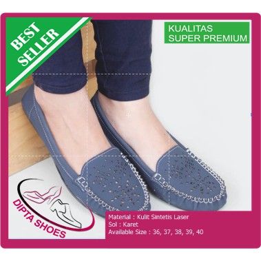 SEPATU FLAT SHOES FLATSHOES GRATICA 074DD PURPLE - Maroon, 37