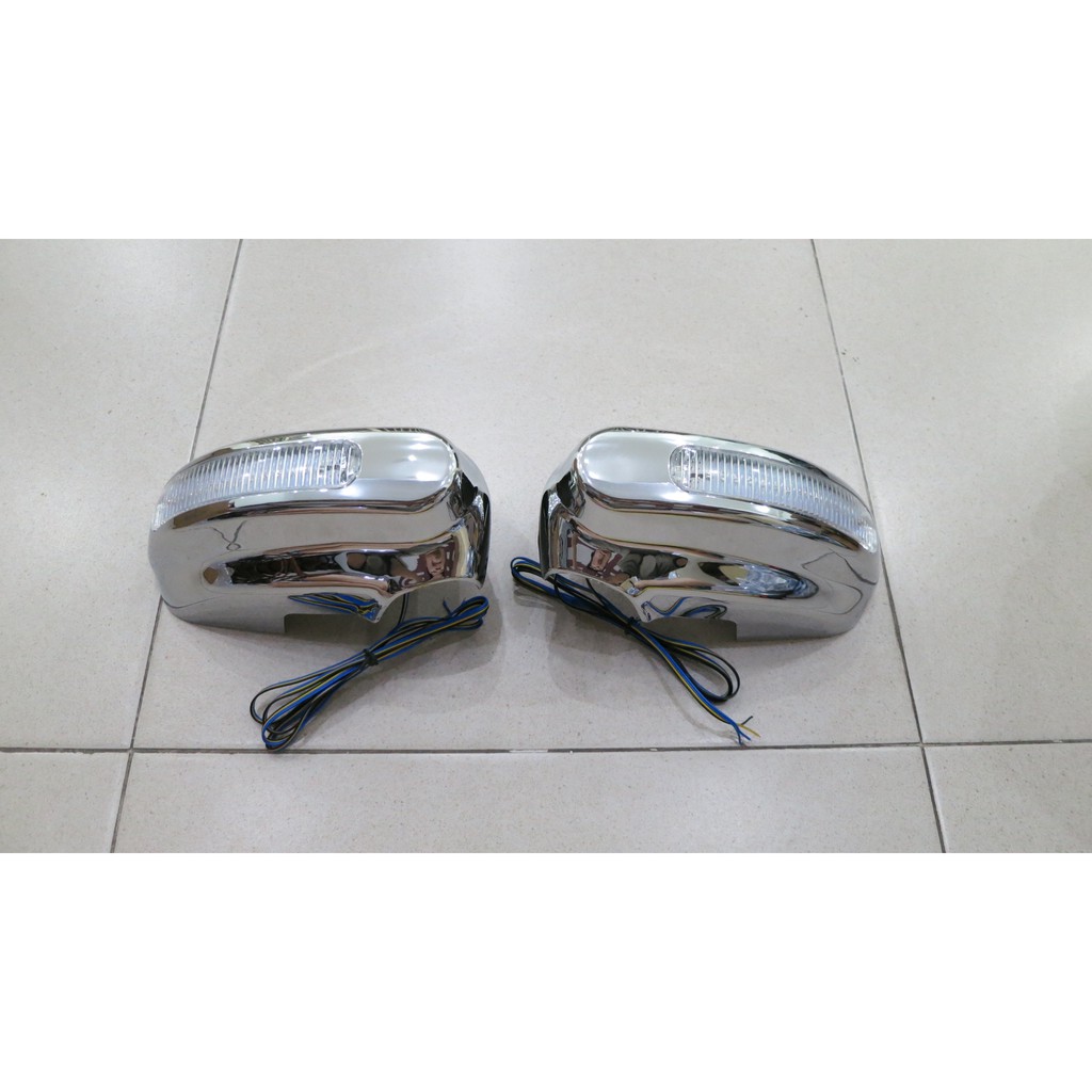 COVER SPION HONDA JAZZ 2004-2007 TIPE IDSI CHROME WITH LAMP PER SET