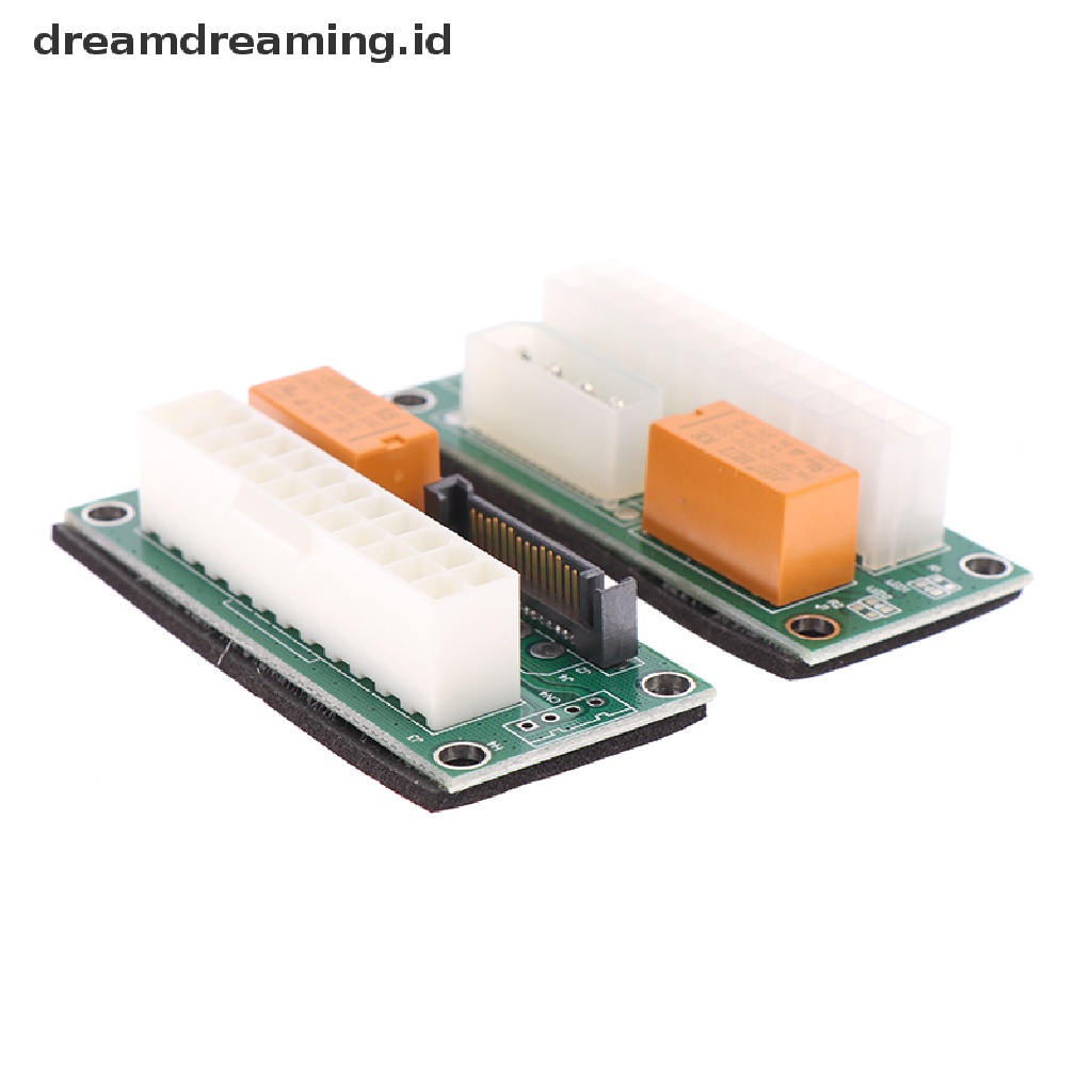 (Dreamdreaming.Id) Adapter Power Sync Dual Psu Atx 24pin Ke 4pin Sata