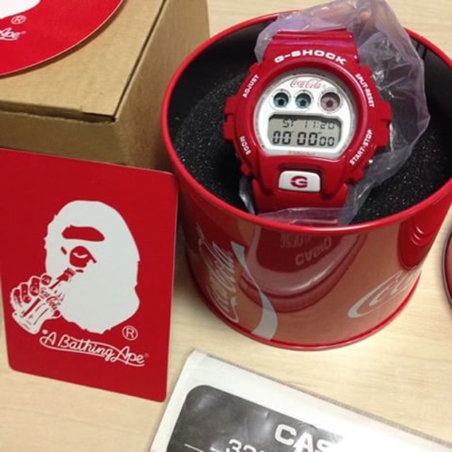 BNIB COKE COCA COLA BAPE DW-6900 G SHOCK Casio Watch Limited 1000pcs
