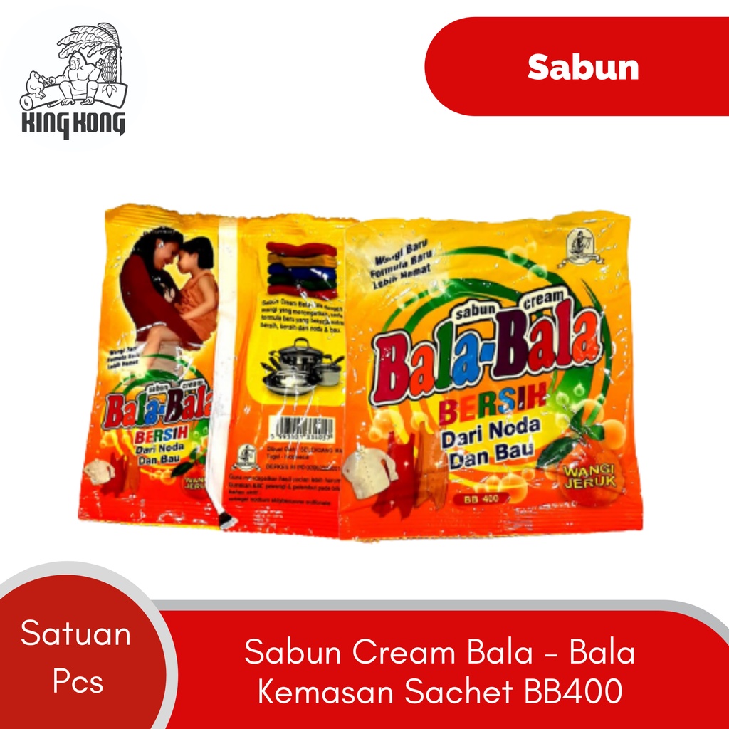 Sabun Cream Bala-Bala Kemasan Sachet BB400 - dijual per pcs