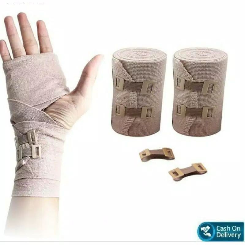 perban elastis 3in perban kaki dan tangan elastis bandage untuk mereredakan rasa sakit/ngilu bahan katun khusus