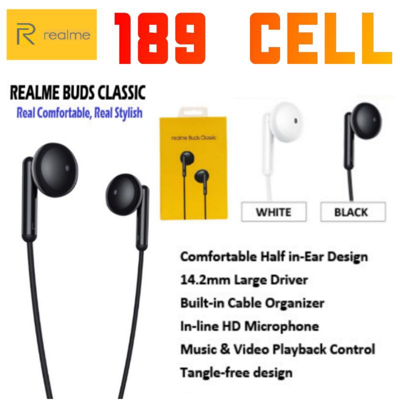 REALME BUDS CLASSIC HEADSET EARPHONE ORIGINAL GARANSI RESMI REALME