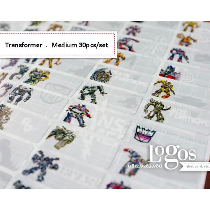 

Jual Transformer Sticker Medium Name Label. Stiker Karakter Optimus Prime, Ayo Beli