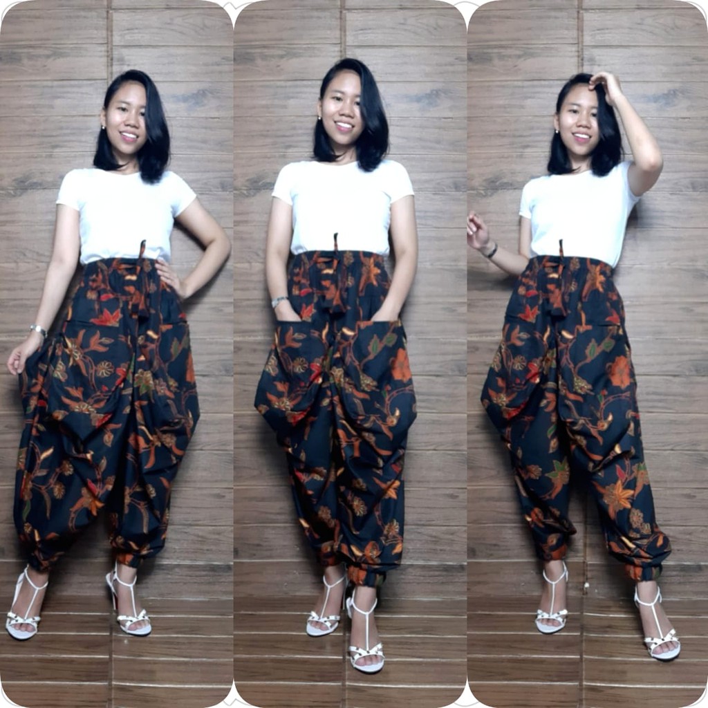 SB Collection Celana Panjang Zuveta Longpants Aladin Joger Batik Wanita