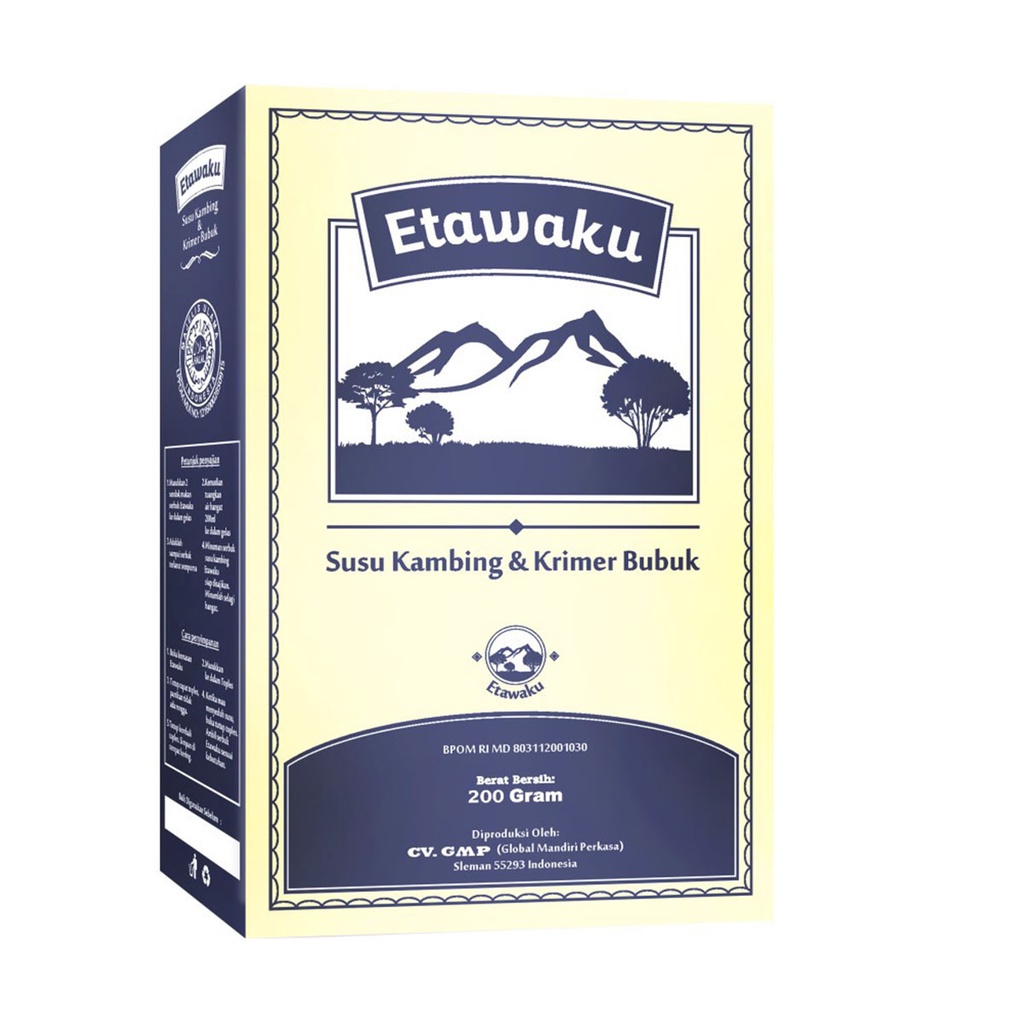 

susu etawaku PLATINUM 200gr - susu kambing etawa super full cream / atasi flek paru asma / pengganti susu sapi anak