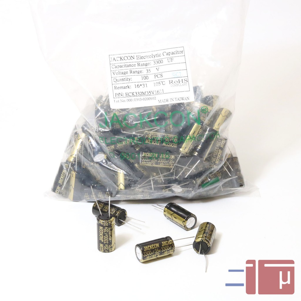 Elco 3300uf 35V Jackcon Original Taiwan
