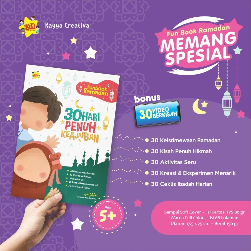 Fun Book Ramadhan Buku Aktivitas Anak dan Kisah Hikmah 30 Hari Penuh Keajaiban