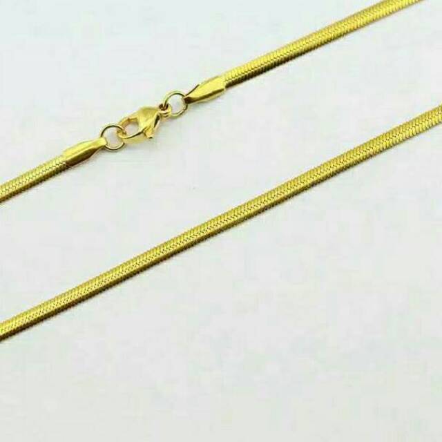 KALUNG TITANIUM PIPIH GOLD EMAS PRIA - WANITA