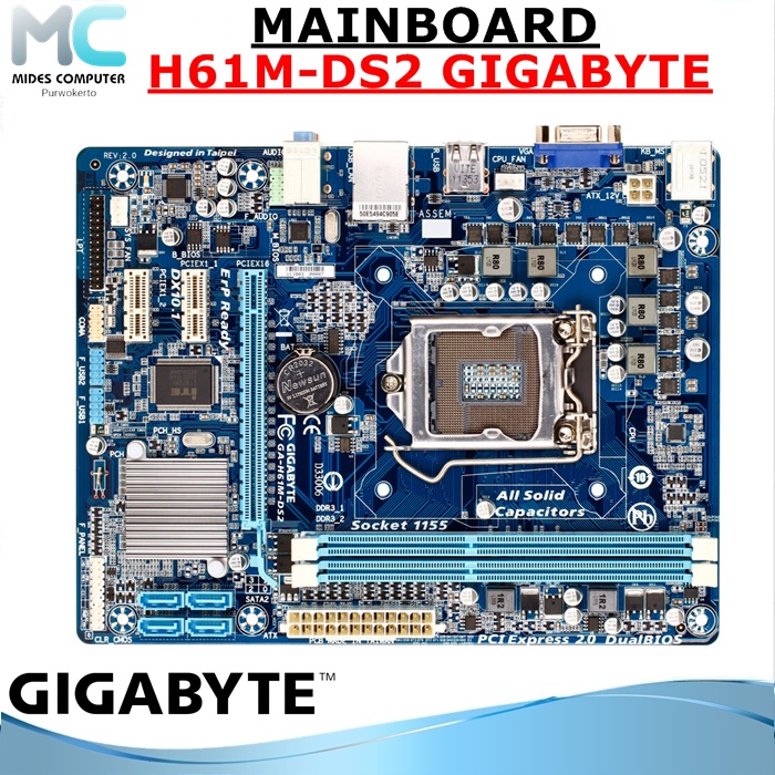 Mainboard H61 Intel LGA 1155 Gigabyte Onboard