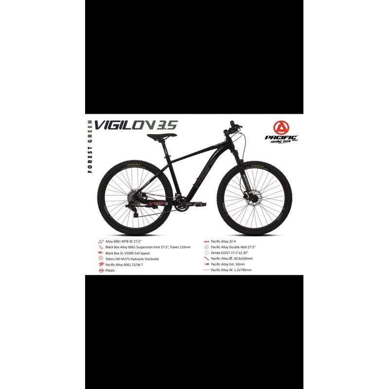 Mtb 27.5 Pacific Vigilon 3.5