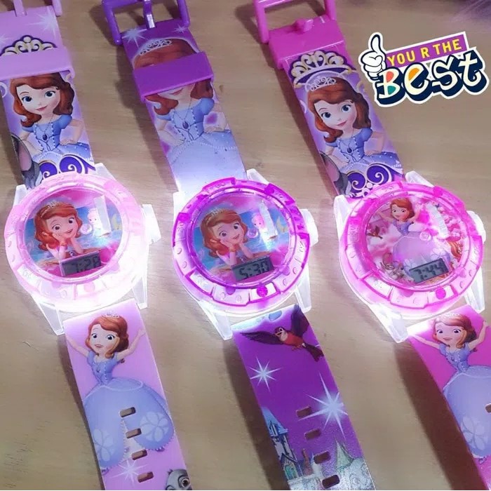 JAM TANGAN SOFIA LED PROYEKTOR GROSIR TERMURAH