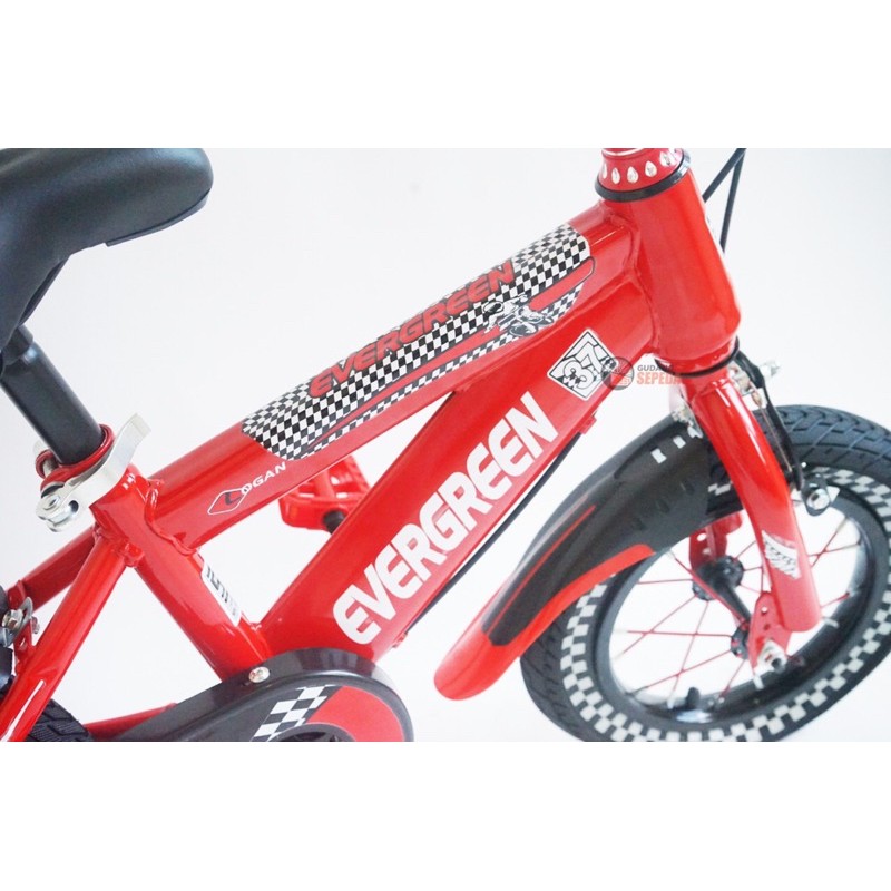 Sepeda mini BMX Logan 12 inch anak usia 3-7 tahun SNI roda 4 roda samping COD kredit cicilan garansi-8