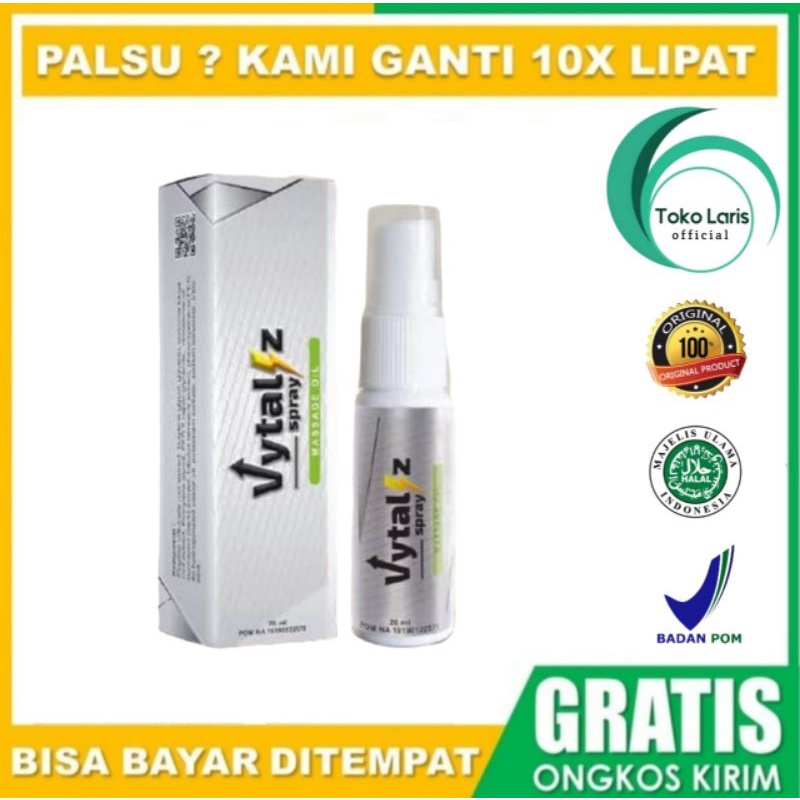 OBAT VYTALIZ KUAT PRIA TAHAN LAMA OLES SPRAY HERBAL BPOM VYTALIZ