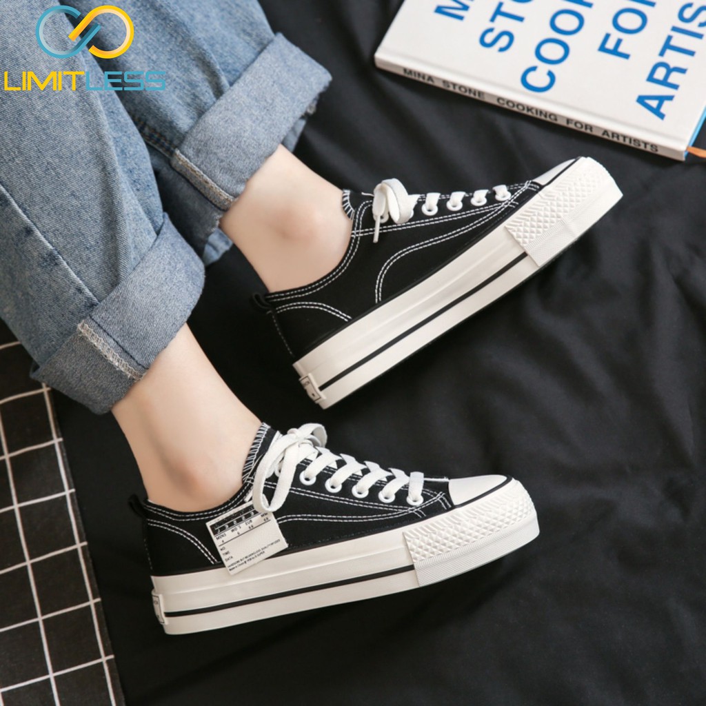 Sepatu Kanvas Wanita Sneakers Casual Low Cut