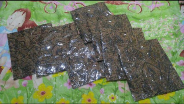 Tey-17 Batik Pria Asj Sa Hrb026 Kenongo Kemeja Tosca Pendek Pekalongan Padi M L Xl Sogan Tulis ::