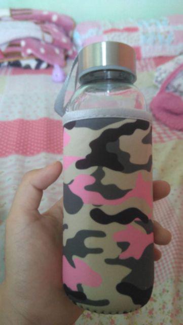 New !! Botol Minum Beling Water Bottle Sarung Motif Loreng/army/ Lol  300ml 1142m110