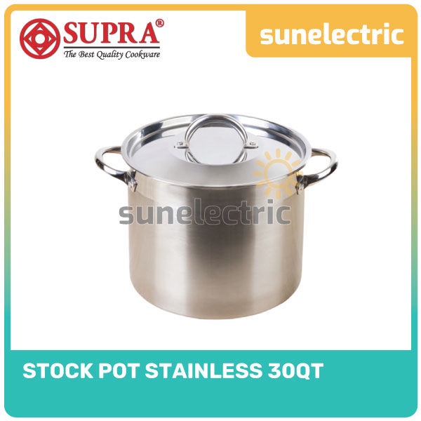 Jual Supra Stock Pot 30 Qt / 28 Liter + Sarangan / Kukusan / Steamer