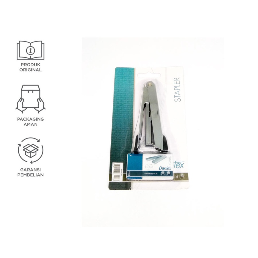 

Stapler Bantex 9331 00 Chrome Hekter / Jepretan Untuk staples No.10 Bonus Refill staples 1 box SHAGB