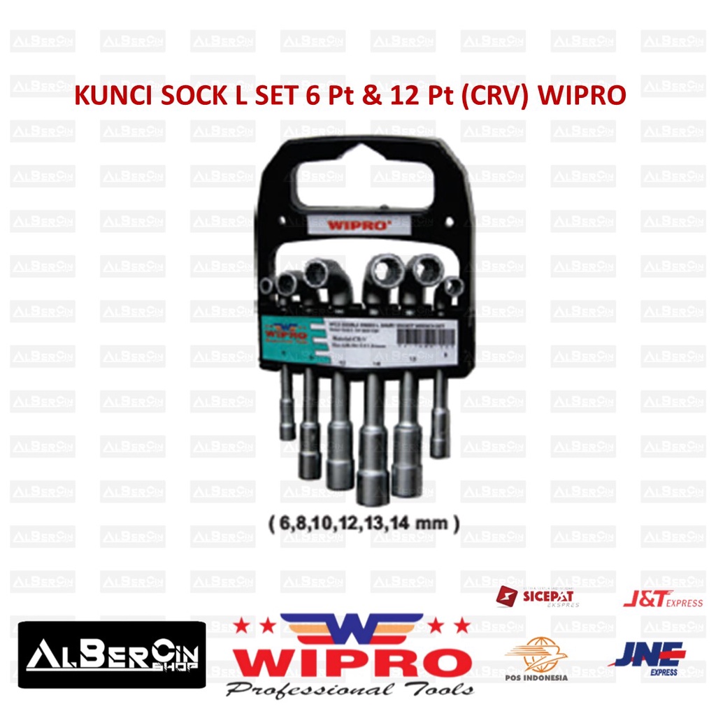 Kunci Shock Sock L 6 Pt & 12 Pt CRV Set 6 PCS WIPRO