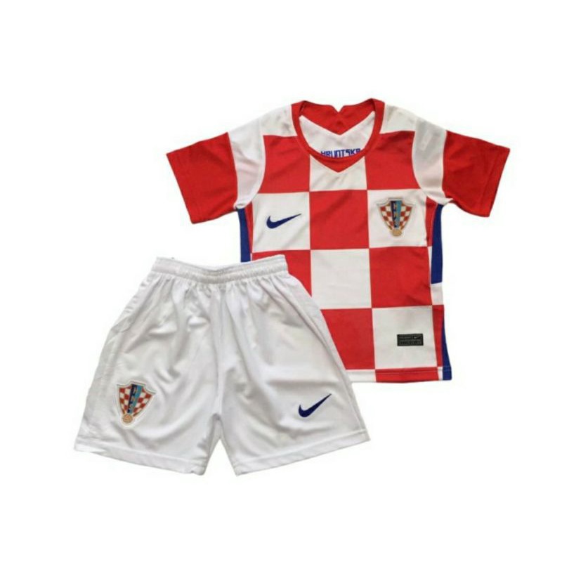 JERSEY BAJU BOLA ANAK KROASIA HOME KIDS 2020/2021 GRADE ORI