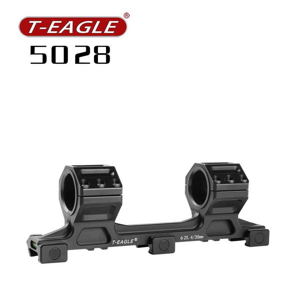 Mounting Telescope One Piece Rail T-EAGLE 5028 Black