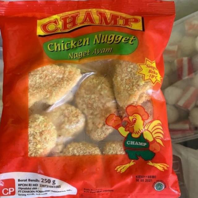 

Naget ayam champ 250gr
