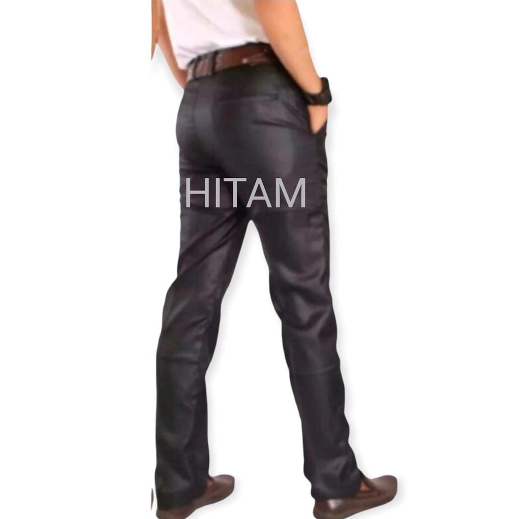 Celana Kerja /Kantor /Formal Pria Mengkilap METALIK Slimfit