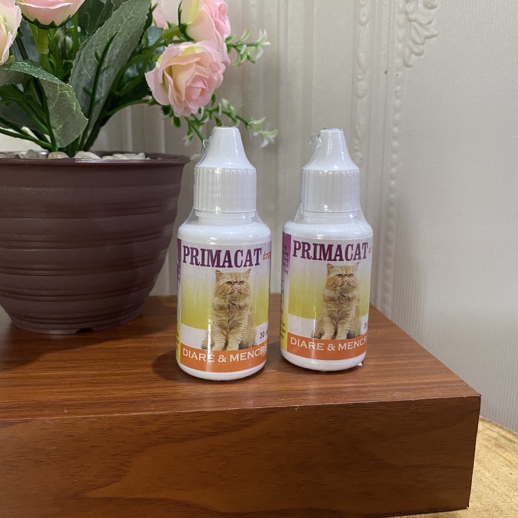 PRIMACAT DROP Obat Mencret Diare Kucing Prima Cat Vitamin Pencernaan 30ml