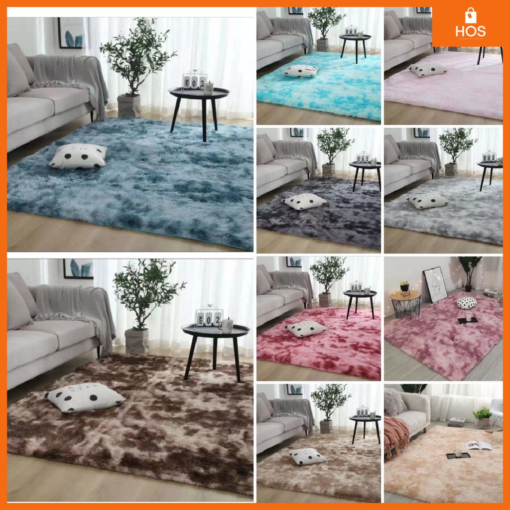 BARU Karpet Bulu Ombre Ukuran 160x200 Tebal Bulu 4Cm BESET QUALITY| Happyonshop