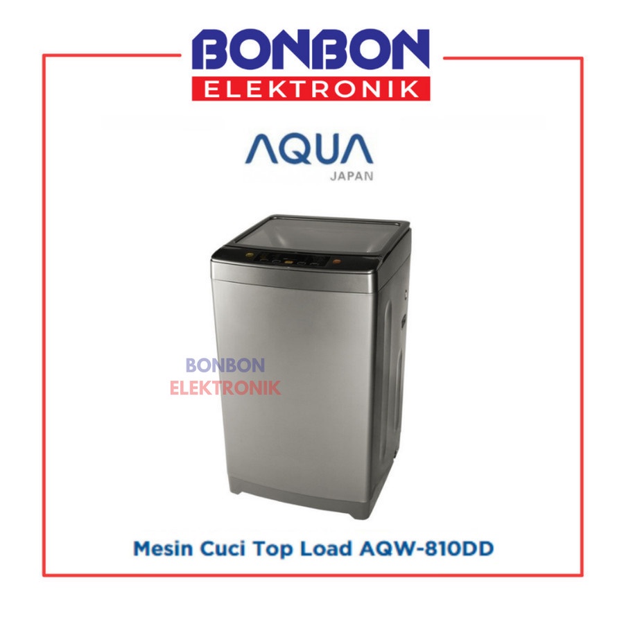 AQUA Mesin Cuci Top Loading 8KG AQW-810DD / AQW 810DD