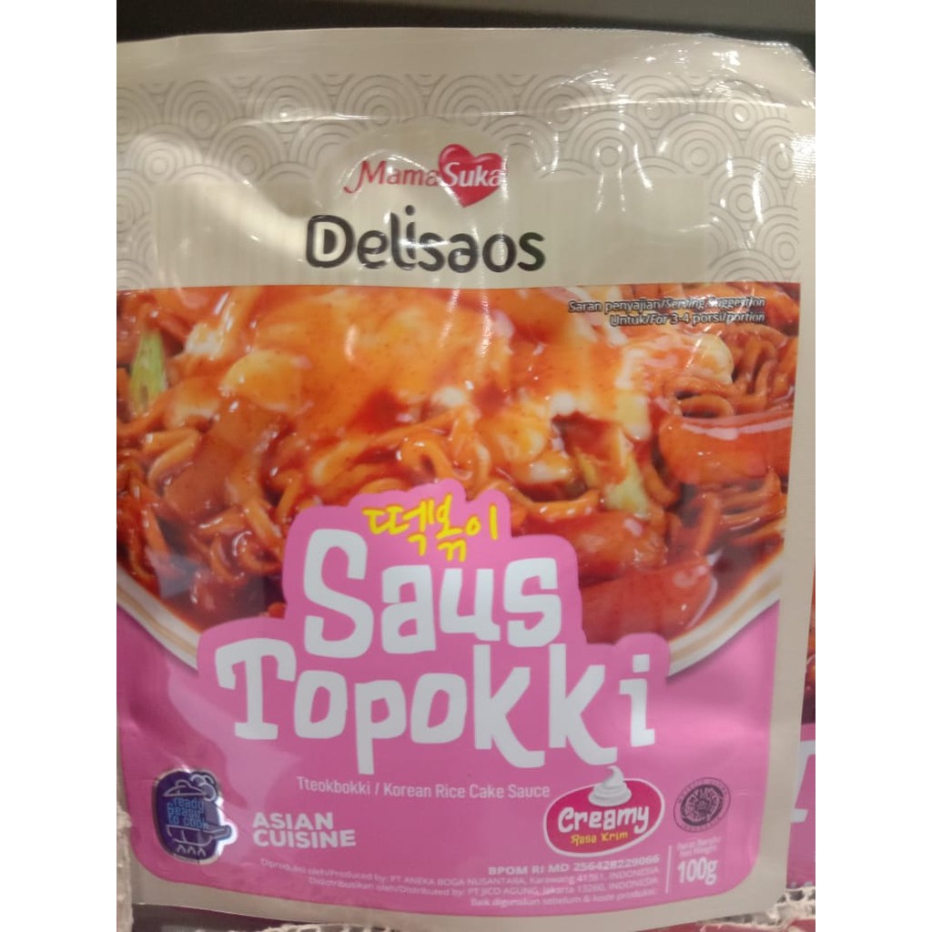 

Delisaos Saos Topokki Creamy Rose Krim 100 gr