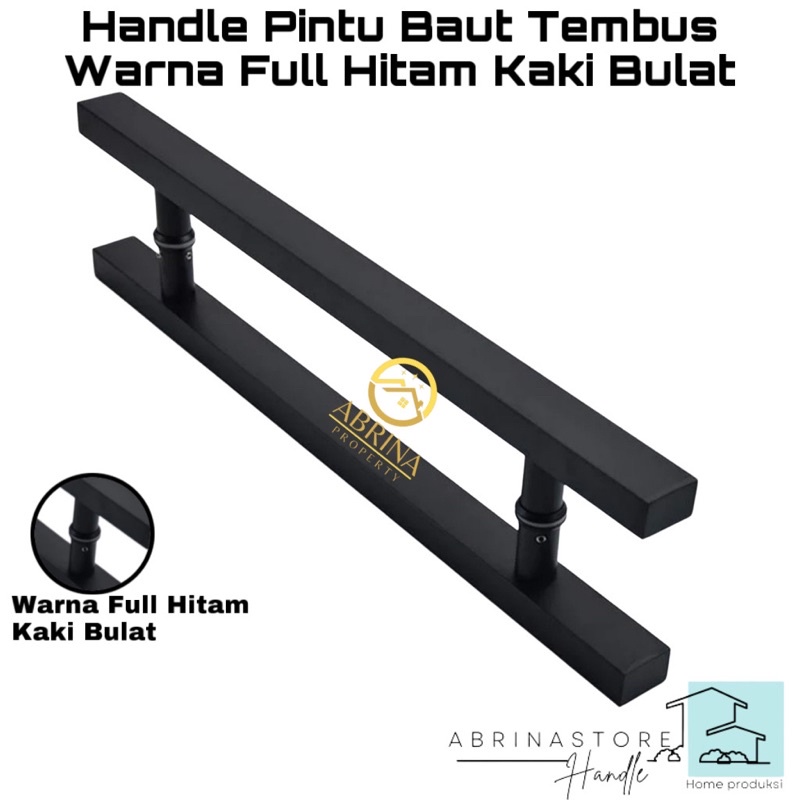 Handle pintu rumah baut tembus 60cm 45cm gagang pintu handle pintu kaca handle pintu kayu tarikan pintu alumunium