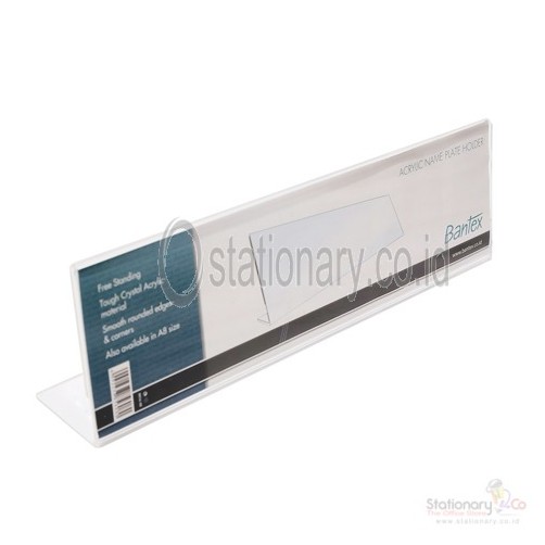

Bantex Slanted Name Plate Holder Transparent #8856
