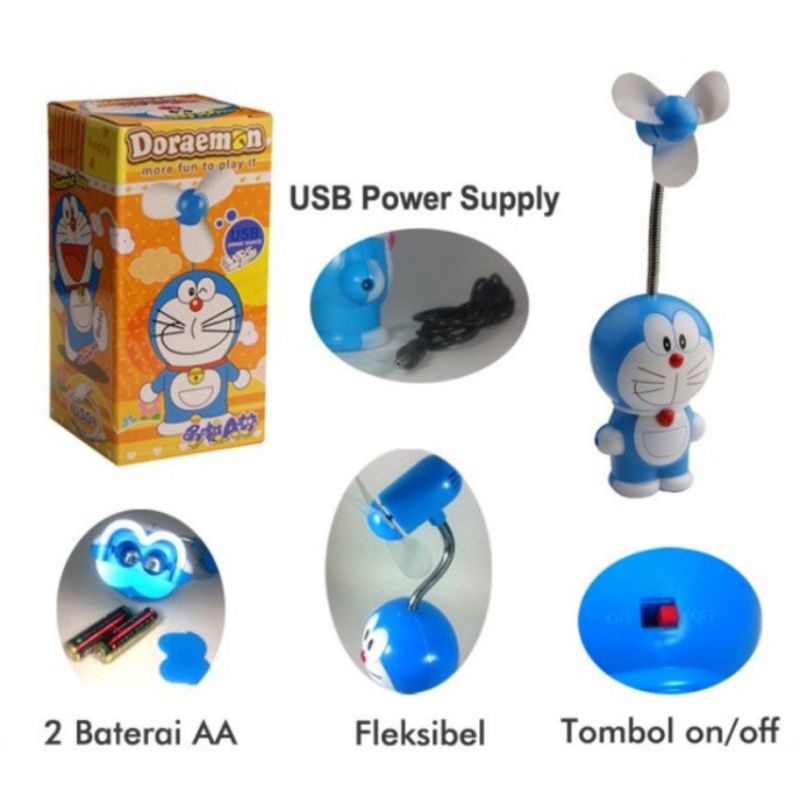 Kipas Angin Karakter Doraemon Kipas USB Doraemon