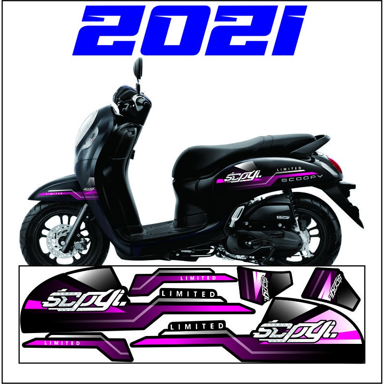 VARIASI SCOOPY BARU 2016-2021 STICKER LIS SCOOPY MOTIF THAILOOK STRIPING SCOOPY 2021 MOTIP