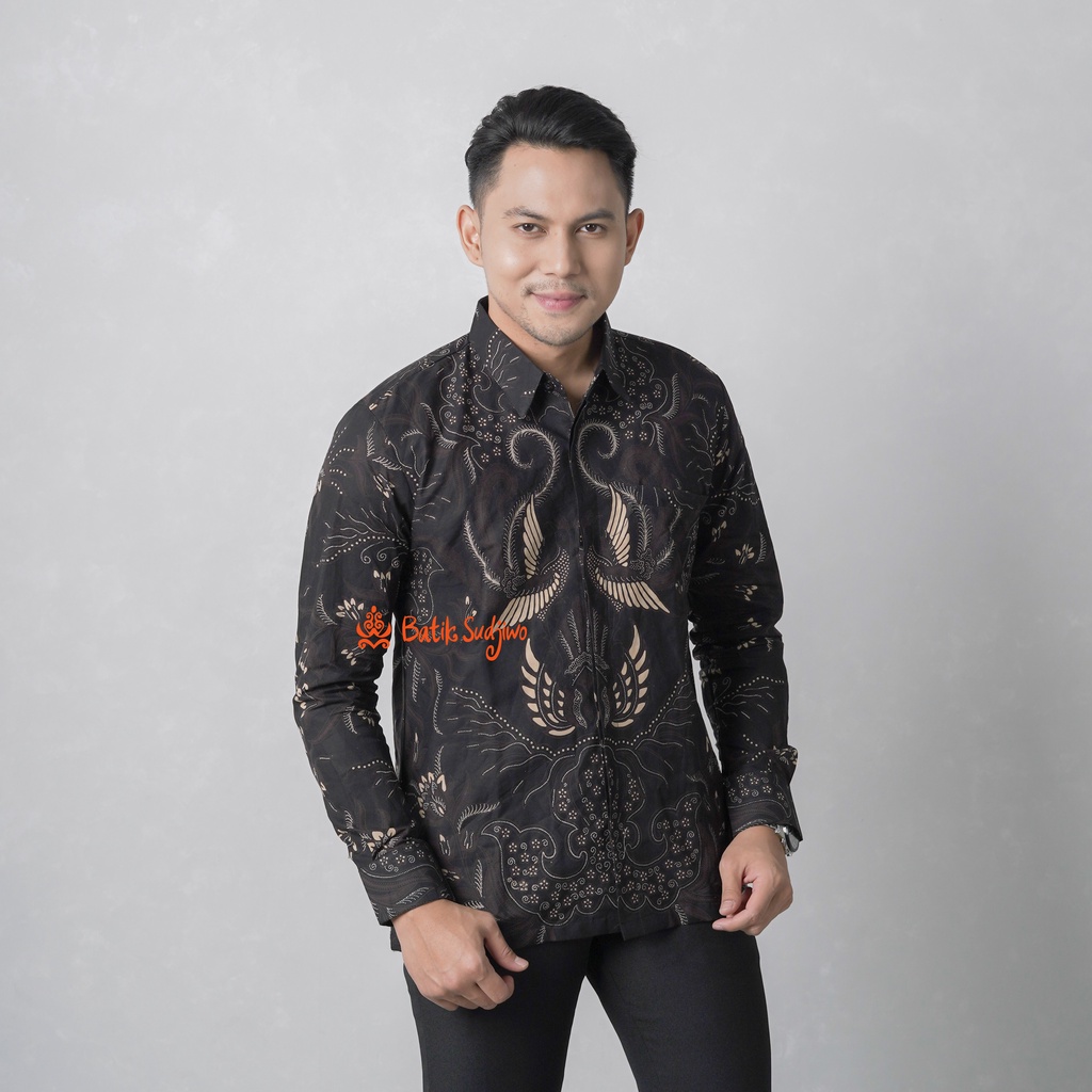 Kemeja Batik Pria Lengan Panjang  Lapis Furing Premium 1021