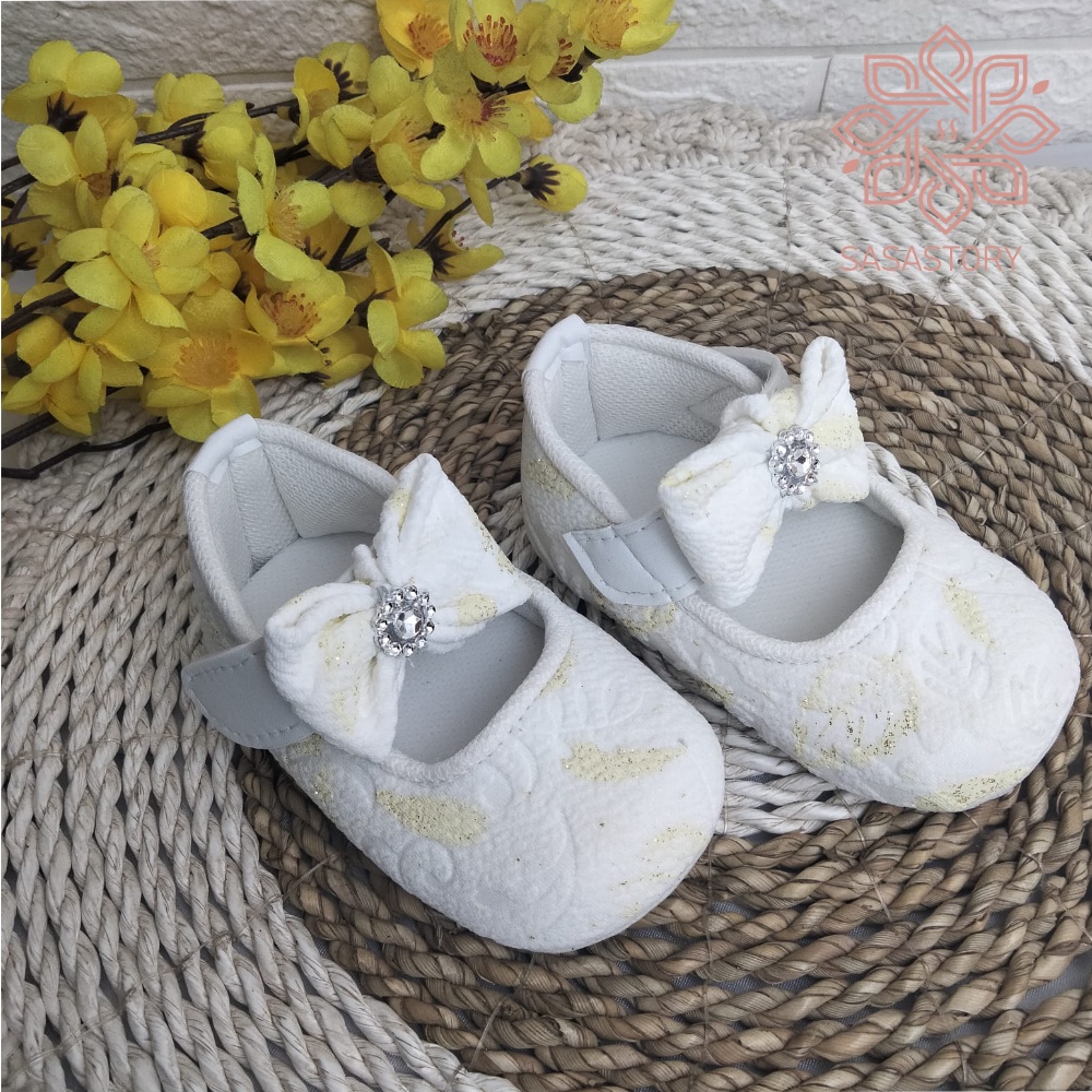 [TAMAN SEPATUKU] SEPATU BAYI BABY PREWALKER PITA ANAK PEREMPUAN 0-12 BULAN FPX23