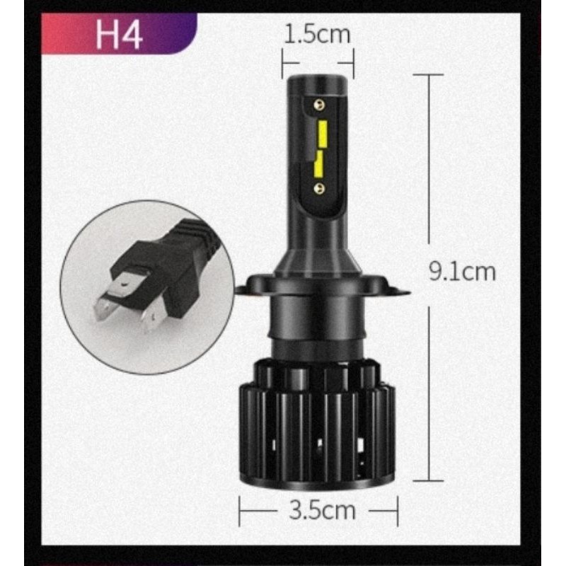 LAMPU LED S8 H4 H11 H8  H9 H16 9005 HB3 9012 HIR2 H1 H7 HEADLAMP FOGLAMP MOBIL CSP CHIPS TURBO FAN