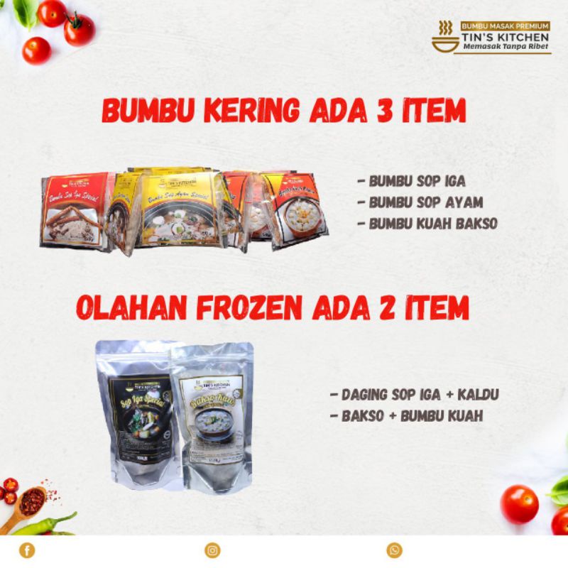 

Bumbu Kering Instan Tin's Kitchen 50gr