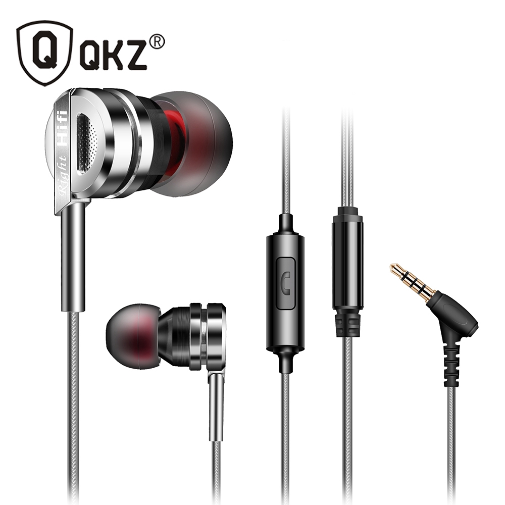 Qkz Dm9 Earphone In Ear Hifi Bass Stereo Bahan Metal Zinc Alloy Untuk Dj