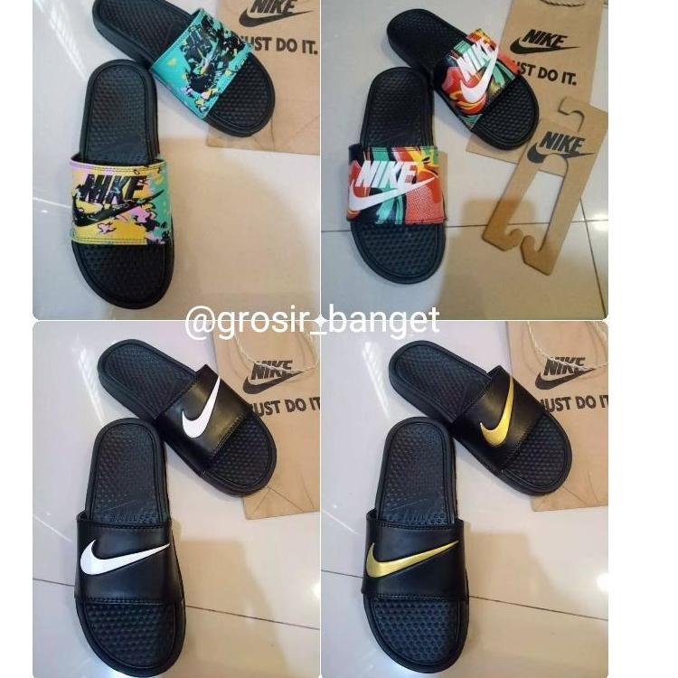 CKXZ Sandal Nike Benassi Slides For Unisex, Nike Benassi Swoosh Grade ori vietnam Sandal Pria Wanita